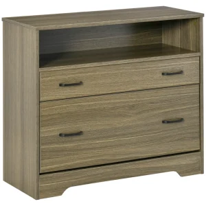 Maocao Hoom Charcoal Grey 2-Drawer 33.5-in File Cabinet
