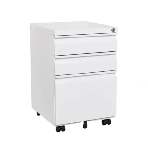 Maocao Hoom White 3-Drawer 15.35-in File Cabinet