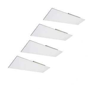 MEDINAH POWER 1×4 LED Back-Lit Panel, Adjustable Watt and CCT with 12V Aux and Usmart Cover (4-Pack)