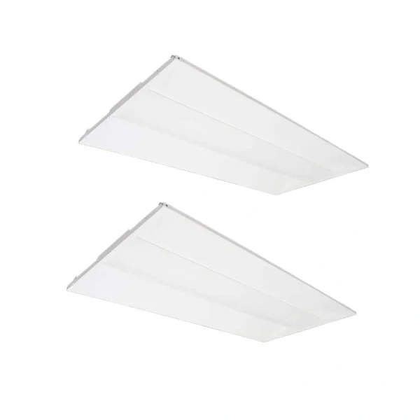 MEDINAH POWER 2 ft. x 4 ft. Integrated LED Watt/CCT Selectable White Troffer Retrofit Kit, 4250-5625 Lumens, 3500/4000/5000K (2-Pack)