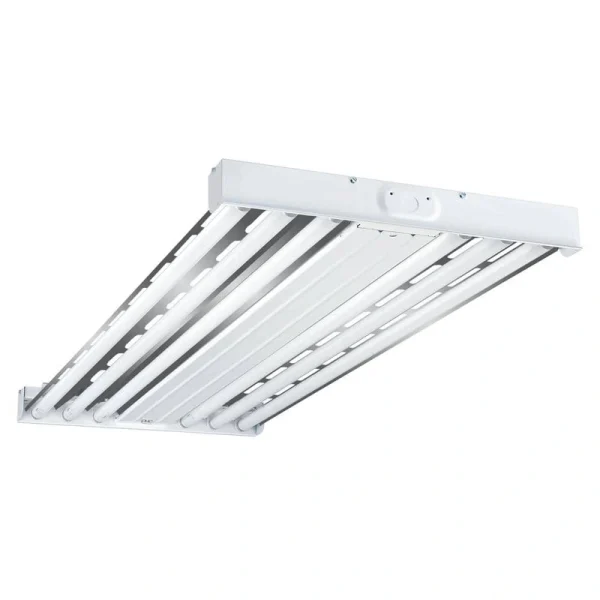 Metalux 54-Watt T5 6-Lamp 2 ft. x 4 ft. White High Output Fluorescent High Bay