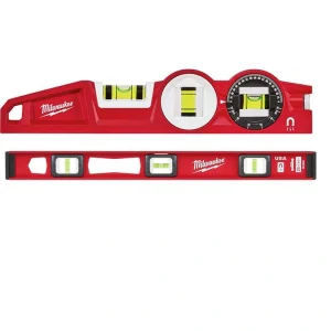 Milwaukee 10 in. 360 Locking Die Cast Torpedo Level with 24 in. Magnetic I-Beam Level (2-Piece)