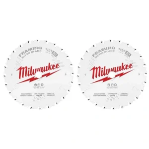 Milwaukee 6-1/2 in. x 24-Tooth Framing Circular Saw Blade (2-Pack)