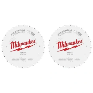 Milwaukee 7-1/4 in. x 24-Tooth Framing Circular Saw Blade (2-Pack)