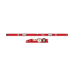 Milwaukee 72 in. REDSTICK Box Level with 10 in. 360 Locking Die Cast Torpedo Level (2-Piece)