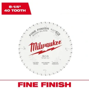 Milwaukee 8-1/4 in. x 40-Tooth Carbide Fine Finish Circular Saw Blade