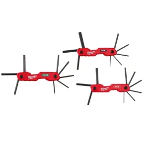 Milwaukee 8-Key Folding Torx Hex Key Set with 17- Key Folding Hex Key Set (25-Piece)