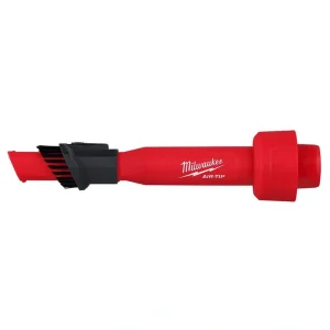 Milwaukee AIR-TIP 1-1/4 in. – 2-1/2 in. 2-IN-1 Utility Brush Power Tool Attachment for Wet/Dry Shop Vacuum (1-Piece)