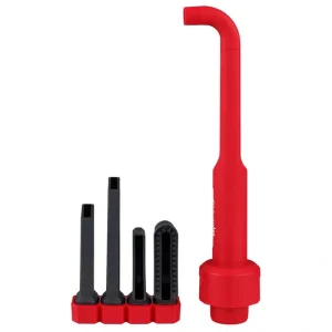 Milwaukee AIR-TIP 1-1/4 in. – 2-1/2 in. 4-IN-1 Right Angle Tool Wet/Dry Shop Vacuum Attachment – (5-Piece)