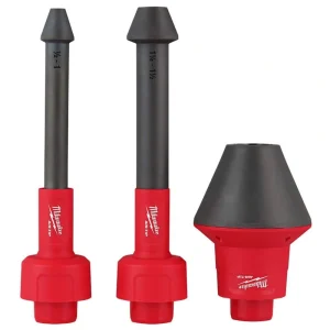 Milwaukee AIR-TIP 1-1/4 in. – 2-1/2 in. Conduit Line Puller Attachment For Wet/Dry Shop Vacuums (3-Piece)