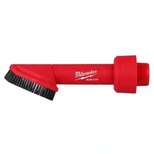 Milwaukee AIR-TIP 1-1/4 in. – 2-1/2 in. Rotating Corner Brush Tool Wet/Dry Shop Vacuum Attachment (1-Piece)