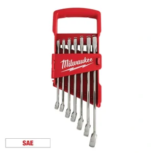 Milwaukee Combination SAE Wrench Mechanics Tool Set (7-Piece)