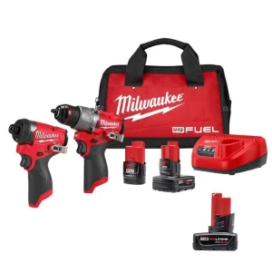 Milwaukee M12 FUEL 12-Volt Lithium-Ion Brushless Cordless Hammer Drill and Impact Driver Combo Kit (2-Tool) with 6.0Ah Battery