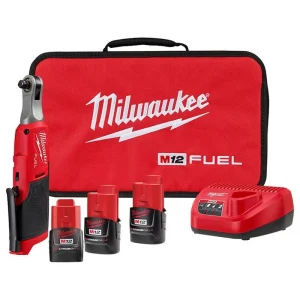 Milwaukee M12 FUEL 12V Lithium-Ion Brushless Cordless High Speed 3/8 in. Ratchet with M12 2.0Ah Battery