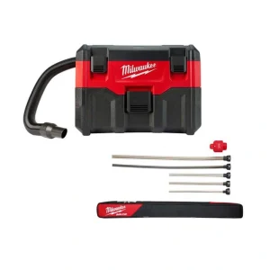 Milwaukee M18 18-Volt 2 Gal. Lithium-Ion Cordless Wet/Dry Vacuum and AIR-TIP Flexible Hose Set Wet/Dry Vacuum Attachment
