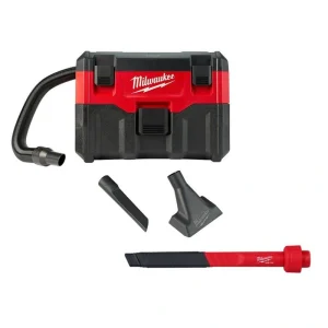 Milwaukee M18 18-Volt 2 Gal. Lithium-Ion Cordless Wet/Dry Vacuum w/AIR-TIP 1-1/4 in. – 2-1/2 in. Flexible Crevice Tool