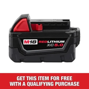 Milwaukee M18 18-Volt 5.0 Ah Lithium-Ion XC Extended Capacity Battery Pack