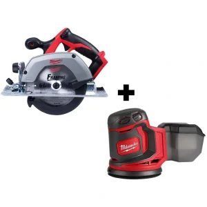 Milwaukee M18 18V Lithium-Ion Cordless 6-1/2 in. Circular Saw with M18 5 in. Random Orbit Sander