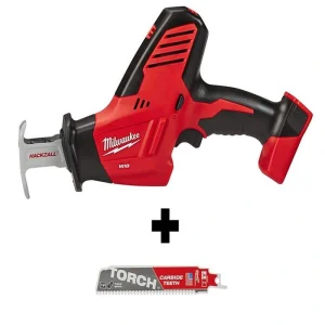 Milwaukee M18 18V Lithium-Ion Cordless HACKZALL Reciprocating Saw with Carbide Teeth Metal Cutting SAWZALL Saw Blade