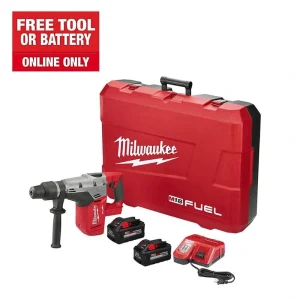 Milwaukee M18 FUEL 18V Lithium-Ion Brushless Cordless 1-9/16 in. SDS-Max Rotary Hammer Kit w/ Two 8.0Ah Batteries & Hard Case