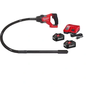 Milwaukee M18 FUEL 18V Lithium-Ion Brushless Cordless 4 ft. Concrete Pencil Vibrator Kit with (2) 6.0 Ah Battery