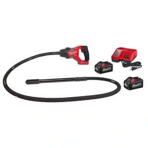 Milwaukee M18 FUEL 18V Lithium-Ion Brushless Cordless 8 ft. Concrete Pencil Vibrator Kit with (2) 6.0 Ah Battery