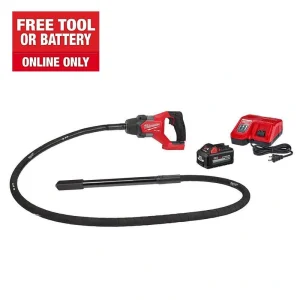 Milwaukee M18 FUEL 18V Lithium-Ion Brushless Cordless 8 ft. Concrete Pencil Vibrator Kit with 6.0 Ah Battery