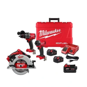 Milwaukee M18 FUEL 18V Lithium-Ion Brushless Cordless Combo Kit w/M18 7-1/4 in. Circular Saw & 5.0ah Battery