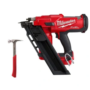 Milwaukee M18 FUEL 3-1/2 in. 18-Volt 30-Degree Lithium-Ion Brushless Cordless Framing Nailer with 22oz Milled Face Framing Hammer