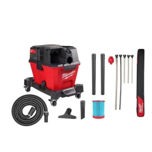 Milwaukee M18 FUEL 6 Gal. Cordless Wet/Dry Shop Vac W/Filter, Hose and AIR-TIP 1-1/4 in. – 2-1/2 in. Micro Hose Attachment