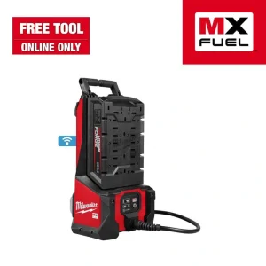Milwaukee MX FUEL High Cycle Concrete Vibrator Kit with (2) FORGE XC 8.0 Batteries and (1) MX FUEL Super Charger