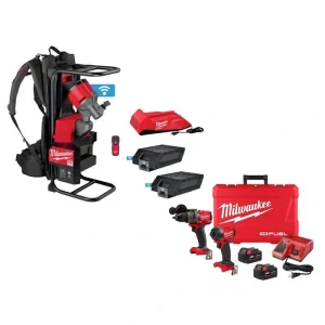 Milwaukee MX FUEL Lithium-Ion Cordless Concrete Vibrator Kit with M18 FUEL Hammer Drill/Impact Driver Combo Kit