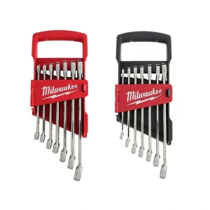 Milwaukee SAE and Metric Combination Wrench Mechanics Tool Set (14-Piece)