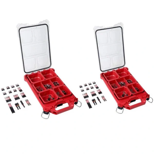 Milwaukee SHOCKWAVE Impact Duty Alloy Steel Screw Driver Bit Set with PACKOUT Case (200-Piece)