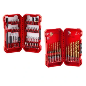 Milwaukee SHOCKWAVE Impact Duty Titanium Drill Bit and SHOCKWAVE Impact Duty Steel Driver Bit Set (68-Piece)