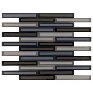 Mohawk Brightmore Golden Halo Brick Joint 12 x 14 Glass Mosaic Tile