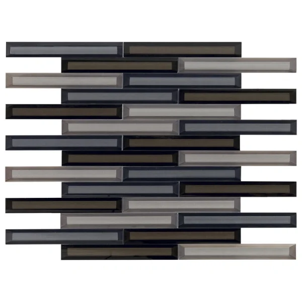Mohawk Brightmore Golden Halo Brick Joint 12 x 14 Glass Mosaic Tile