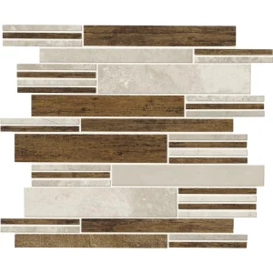 Mohawk Grand Terrace Fremont 11 x 15 Random Strip Stone Mosaic Tile