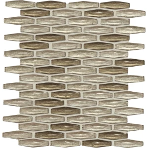 Mohawk Grand Terrace Upland 12 x 12 Hexagon Glass Mosaic Tile