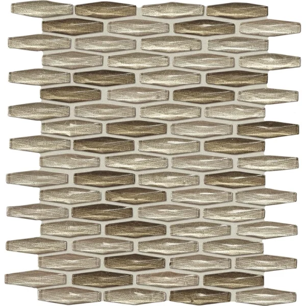 Mohawk Grand Terrace Upland 12 x 12 Hexagon Glass Mosaic Tile