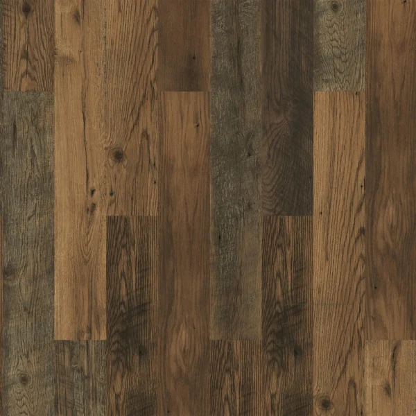 Mohawk PerfectSeal Solutions 10 Station Oak Mix 6-1/8″ x 47-1/4″ Waterproof Laminate Flooring (20.15 sq ft/ctn)