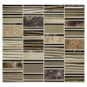 Mohawk Phase Summer Storm 12 x 12 Glass Mosaic Tile