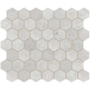 Mohawk Rockford White 11 x 10 Hexagon Ceramic Mosaic Tile