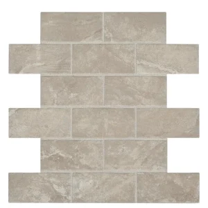 Mohawk Treymore Taupe Brick Joint 12 x 12 Ceramic Mosaic Tile T726942230