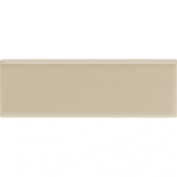 Mohawk Vivant Semi-Gloss Urban Putty 2 x 6 Ceramic Bullnose Trim