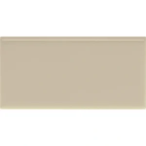 Mohawk Vivant Semi-Gloss Urban Putty 3 x 6 Ceramic Bullnose Trim