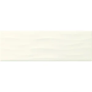 Mohawk Vivant Wave Gloss White 4 x 12 Ceramic Wall Tile
