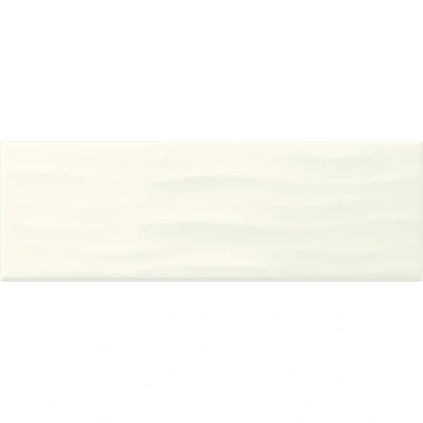 Mohawk Vivant Wave Gloss White 4 x 12 Ceramic Wall Tile