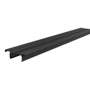 MoistureShield Compass 6-ft L x 3.5-in W x 1.2-in H Matte Black Aluminum Top Accent Rail