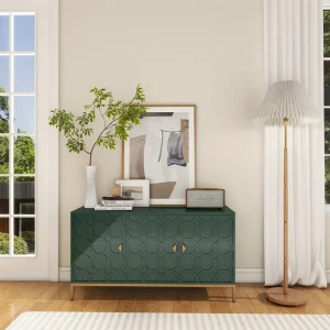 Mondawe 29.5 in. 3-Door Accent Cabinet, Green T726918814
